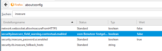 Firefox 52: Sicherheitswarnung bei Login-Feld deaktivieren firefox umschalten warnmeldung - Firefox 52: Sicherheitswarnung bei Login-Feld deaktivieren