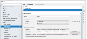 phpstorm babel filewatcher 300x136 - Babel Javascript Compiler unter PhpStorm verwenden.